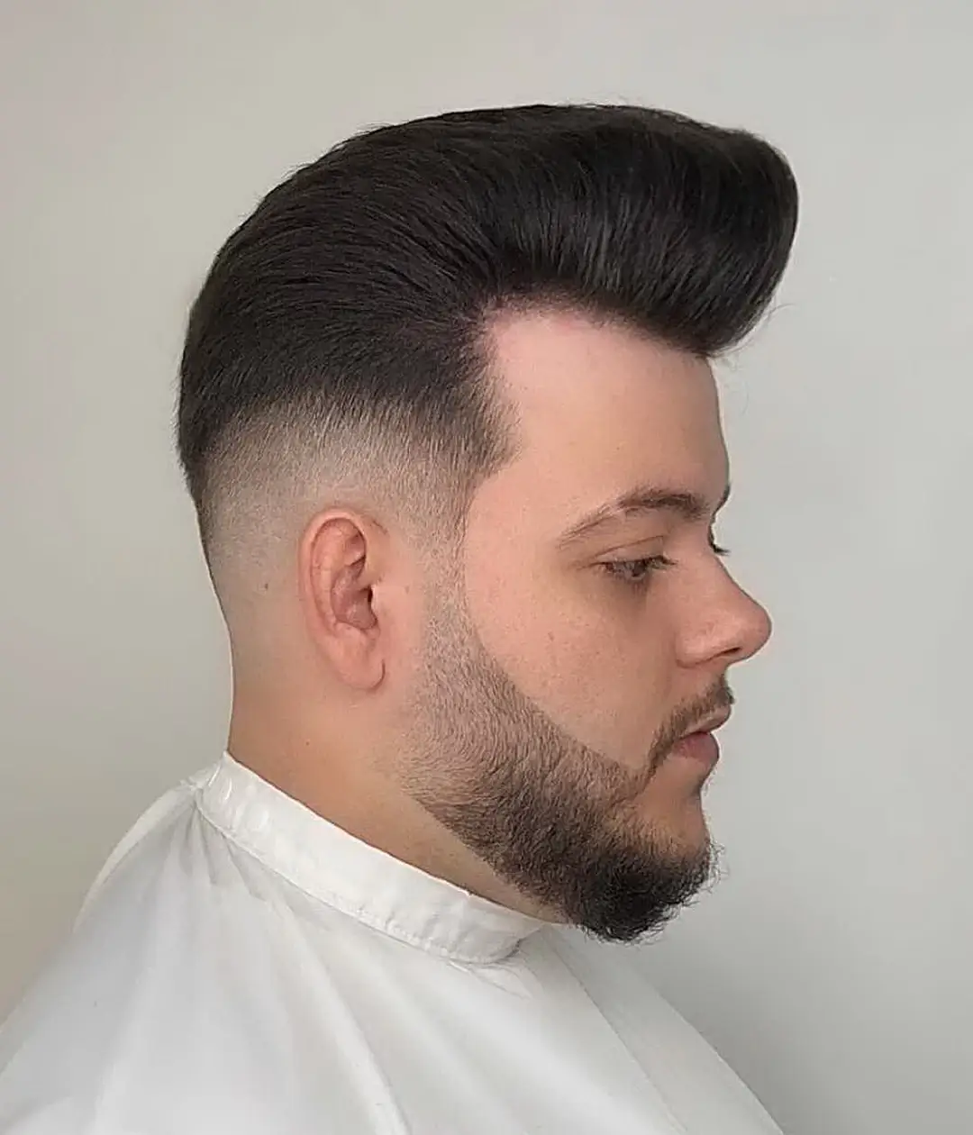 Men's Flat Top Haircut with Pompadour from Fifth Ave Barber Shop in Midtown NYC