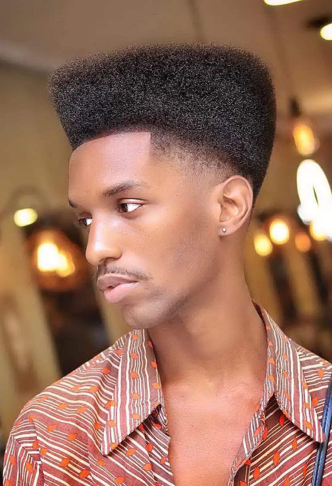 Men's High Flat Top Haircut from Fifth Ave Barber Shop in Midtown NYC