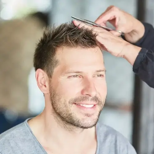 Men's Scissor Haircut Midtown NYC