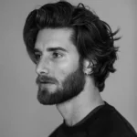Men's Long Haircut with Beach Waves in Midtown NYC from Fifth Avenue Barber Shop